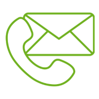 You get in touch with us (via email, phone, or online form)